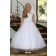 Girls Dress Style 061118 White Ankle Length Beading , Bowknot Round A-line Dress in Choice of Colour