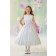 Girls Dress Style 0613218 Ivory Tea-length Lace Bateau A-line Dress in Choice of Colour
