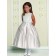 Girls Dress Style 0613318 Ivory Tea-length Lace Bateau A-line Dress in Choice of Colour