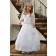 Girls Dress Style 061418 White Floor-length Lace , Beading Bateau A-line Dress in Choice of Colour
