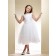 Girls Dress Style 0616118 White Tea-length Lace Bateau A-line Dress in Choice of Colour
