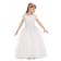 Girls Dress Style 0617418 Ivory Floor-length Beading V-neck A-line Dress in Choice of Colour