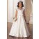 Girls Dress Style 0618318 Ivory Floor-length Bowknot Bateau A-line Dress in Choice of Colour