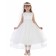 Girls Dress Style 0619618 Ivory Tea-length Beading Bateau A-line Dress in Choice of Colour