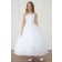 Girls Dress Style 0619718 White Ankle Length Beading Bateau A-line Dress in Choice of Colour