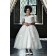 Girls Dress Style 0623018 Ivory Ankle Length Applique Off-the-shoulder A-line Dress in Choice of Colour