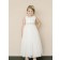 Girls Dress Style 0625518 Ivory Ankle Length Lace , Beading , Bowknot Bateau A-line Dress in Choice of Colour