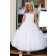 Girls Dress Style 062718 Ivory Floor-length Applique Bateau A-line Dress in Choice of Colour