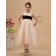 Beautiful Best Champagne Tea-length A-line Pageant / First Communion Dress