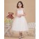 Beautiful Romantica Ivory Tea-length Ball Gown First Communion / Flower Girl Dress