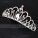 Sparkling Crystal Silver Tiara Crown Headpiece Girl Prom Hair Ornaments Hair Jewelry Accessories