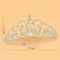 Sparkling Crystal Silver Tiara Crown Headpiece Girl Prom Hair Ornaments Hair Jewelry Accessories