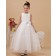 Fitted Celebrity Ivory Ankle Length Ball Gown First Communion / Flower Girl Dress