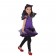 Fancy Masquerade Party Bat Girl Costume Children Cosplay Dance Dress for Kids Purple Halloween Clothing Lovely Dresses