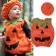 Newly Cosplay Halloween Toddler Baby Kid Pumpkin Print Sleeveless Romper Jumpsuits Tops+Hats Baby Clothes 2PCS Costumes