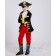 One-eyed Pirate Suit Children Cartoon Captain Jack Costumes Halloween Boy's Party Cloth Pirates of the Caribbean