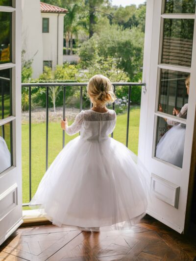 Girls Dress Style 060918 White Floor-length Beading Bateau A-line Dress in Choice of Colour