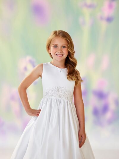 Girls Dress Style 0610618 Ivory Floor-length Beading Round A-line Dress in Choice of Colour Girls Dress Style 0610618 Ivory Floor-length Beading Round A-line Dress in Choice of Colour