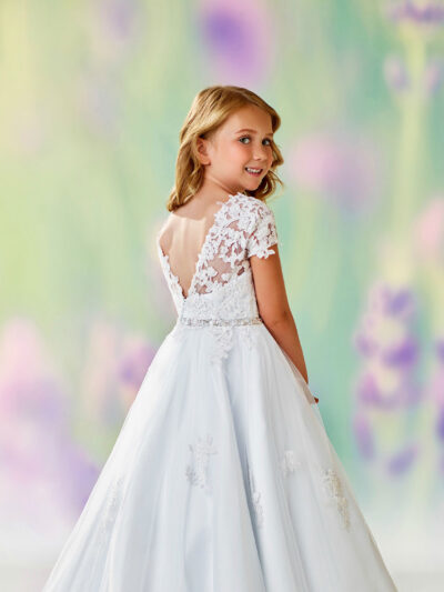 Girls Dress Style 0612518 Ivory Floor-length Lace , Beading , Applique Round A-line Dress in Choice of Colour Girls Dress Style 0612518 Ivory Floor-length Lace , Beading , Applique Round A-line Dress in Choice of Colour