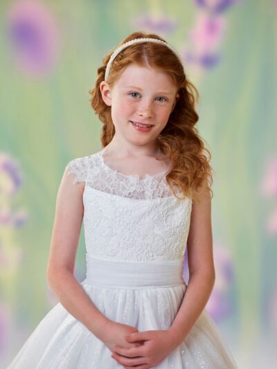 Girls Dress Style 0612618 Ivory Tea-length Lace Bateau A-line Dress in Choice of Colour Girls Dress Style 0612618 Ivory Tea-length Lace Bateau A-line Dress in Choice of Colour