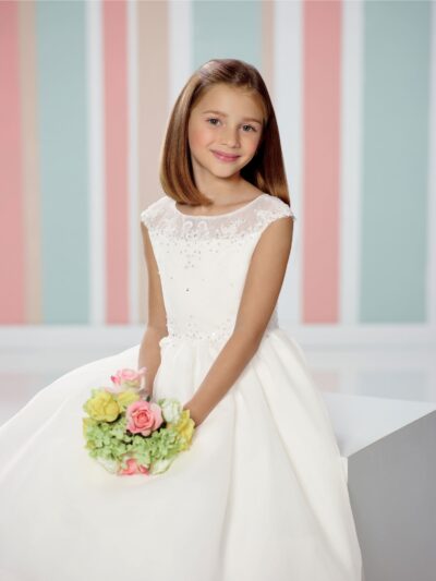 Girls Dress Style 0614118 Ivory Tea-length Beading Bateau A-line Dress in Choice of Colour Girls Dress Style 0614118 Ivory Tea-length Beading Bateau A-line Dress in Choice of Colour