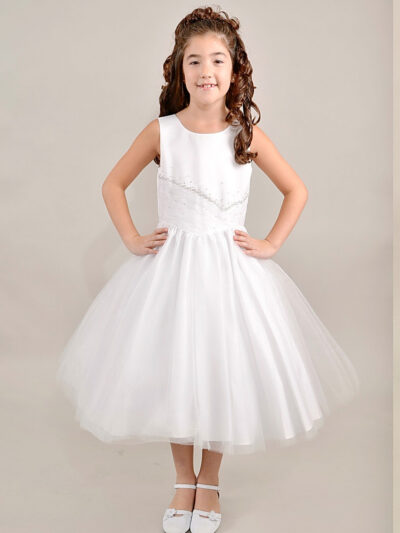Girls Dress Style 0618118 Ivory Floor-length Beading , Bowknot Bateau A-line Dress in Choice of Colour Girls Dress Style 0618118 Ivory Floor-length Beading , Bowknot Bateau A-line Dress in Choice of Colour