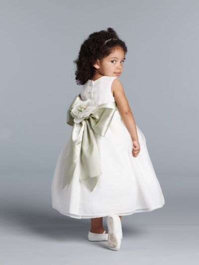 Girls Dress Style 0618518 Ivory Tea-length hand Made Flower Bateau A-line Dress in Choice of Colour Girls Dress Style 0618518 Ivory Tea-length hand Made Flower Bateau A-line Dress in Choice of Colour