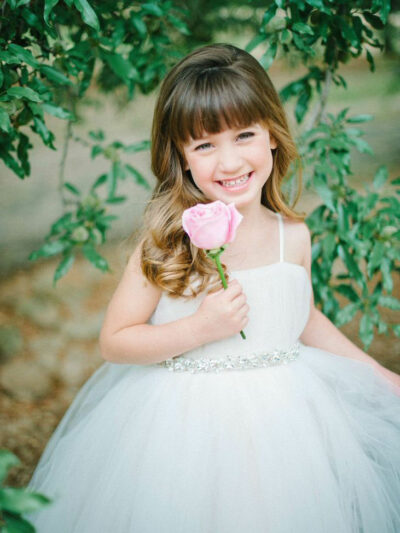 Girls Dress Style 0618618 Ivory Tea-length Beading Bateau A-line Dress in Choice of Colour