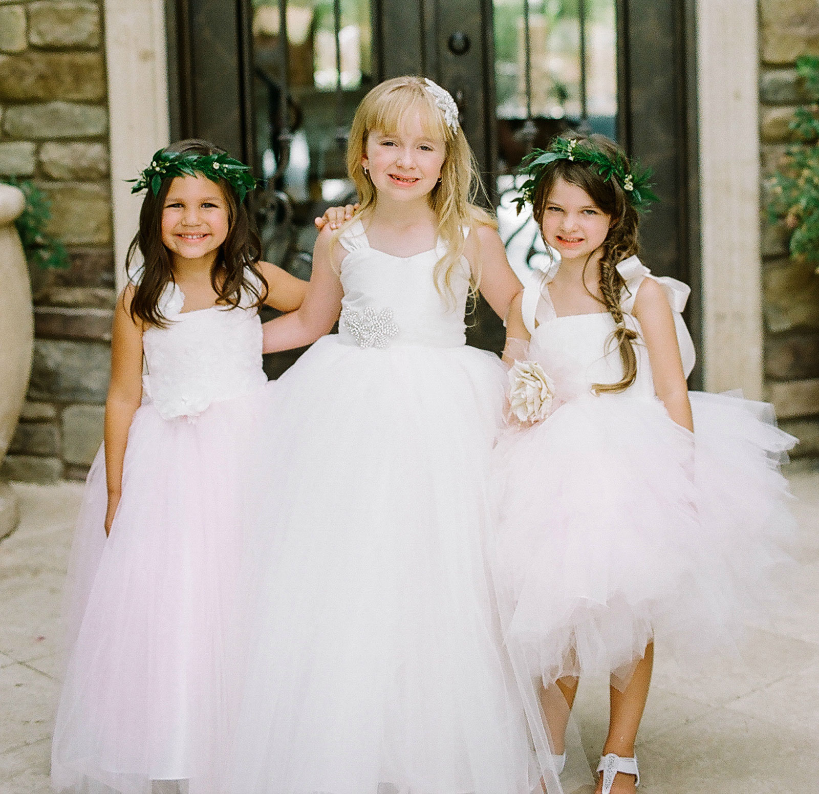 Girls Dress Style 0618718 Ivory Floor-length Applique V-neck Ball Gown Dress in Choice of Colour