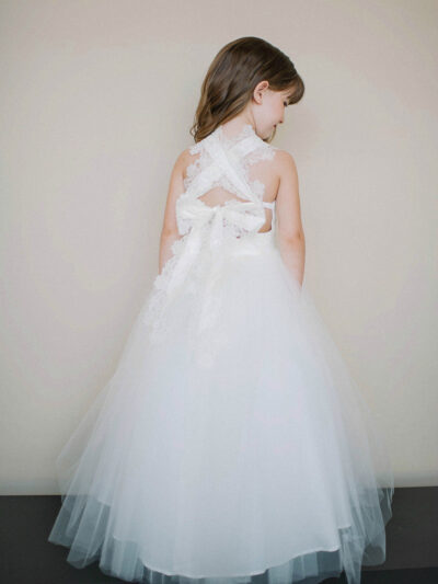 Girls Dress Style 0618818 White Floor-length Hand Made Flower Square A-line Dress in Choice of Colour Girls Dress Style 0618818 White Floor-length Hand Made Flower Square A-line Dress in Choice of Colour