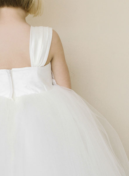 Girls Dress Style 0618918 Ivory Floor-length Hand Made Flower V-neck Ball Gown Dress in Choice of Colour