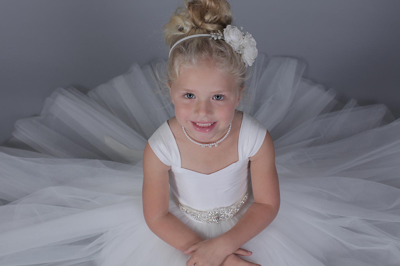 Girls Dress Style 0619918 White Floor-length Beading Sweetheart Ball Gown Dress in Choice of Colour
