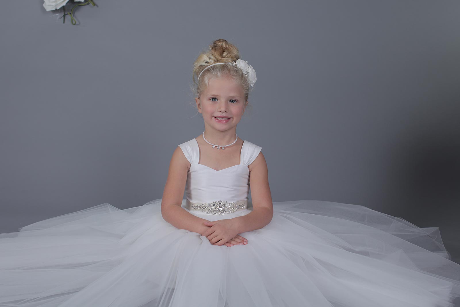 Girls Dress Style 0619918 White Floor-length Beading Sweetheart Ball Gown Dress in Choice of Colour