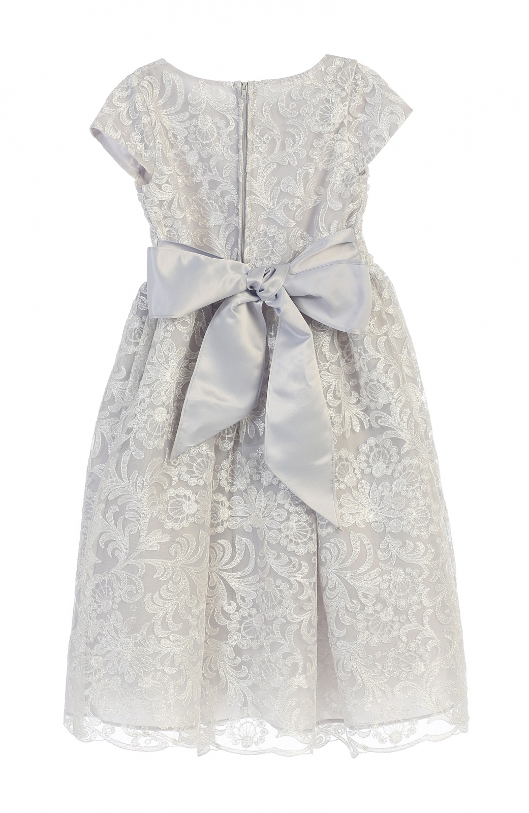 Girls Dress Style 0620718 Tea-length Bateau A-line Dress in Choice of Colour