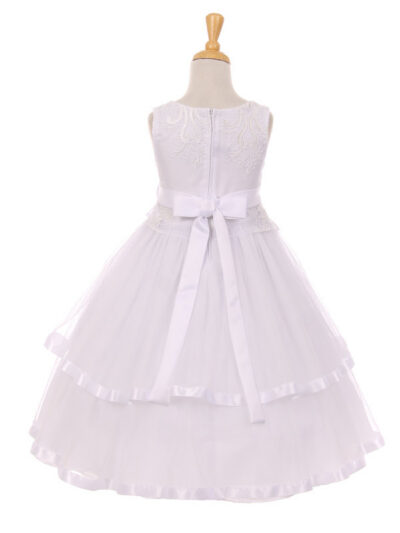 Girls Dress Style 0621018  Floor-length Hand Made Flower Bateau A-line Dress in Choice of Colour
