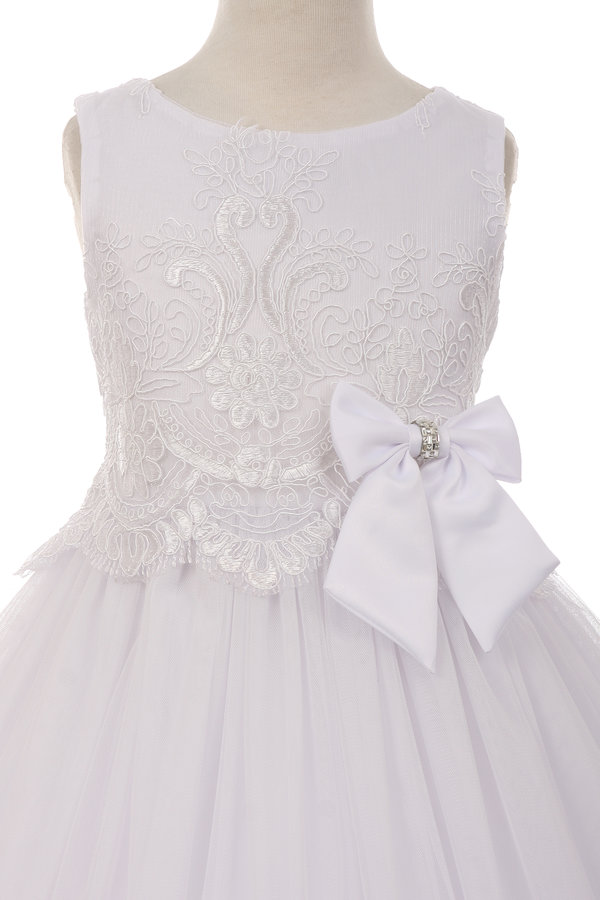 Girls Dress Style 0621018 Floor-length Hand Made Flower Bateau A-line Dress in Choice of Colour
