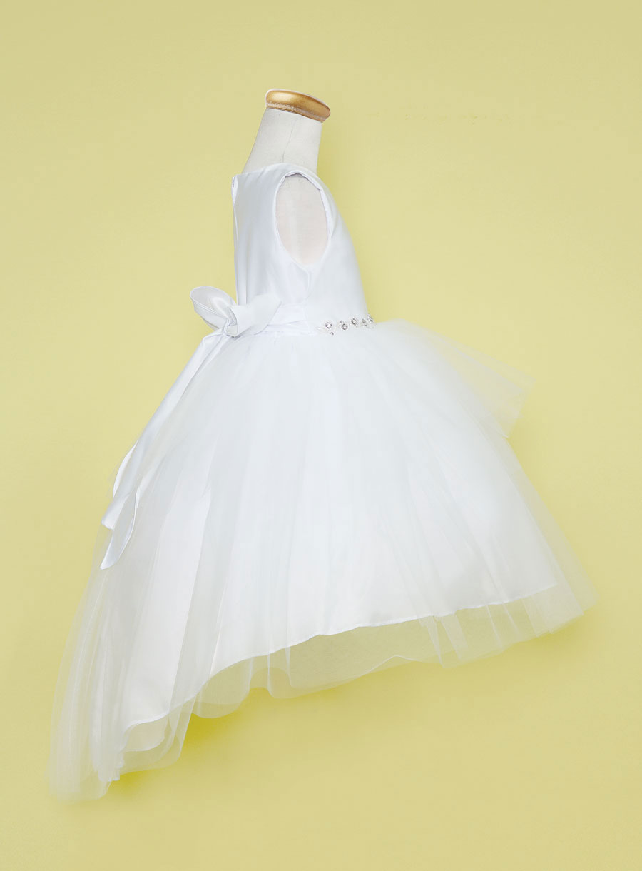 Girls Dress Style 0621318 Blushing Pink Knee-Length Bowknot , Beading Round A-line Dress in Choice of Colour