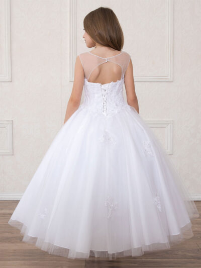 Girls Dress Style 0621618 White Floor-length Applique Sweetheart Ball Gown Dress in Choice of Colour