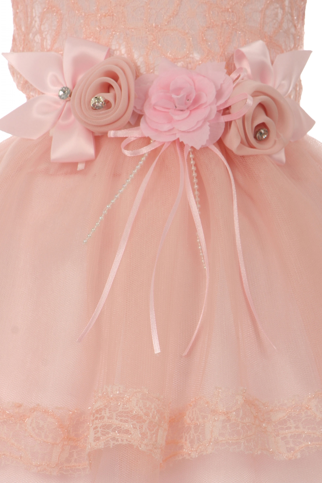 Girls Dress Style 0621918 Ankle Length Hand Made Flower Round A-line Dress in Choice of Colour