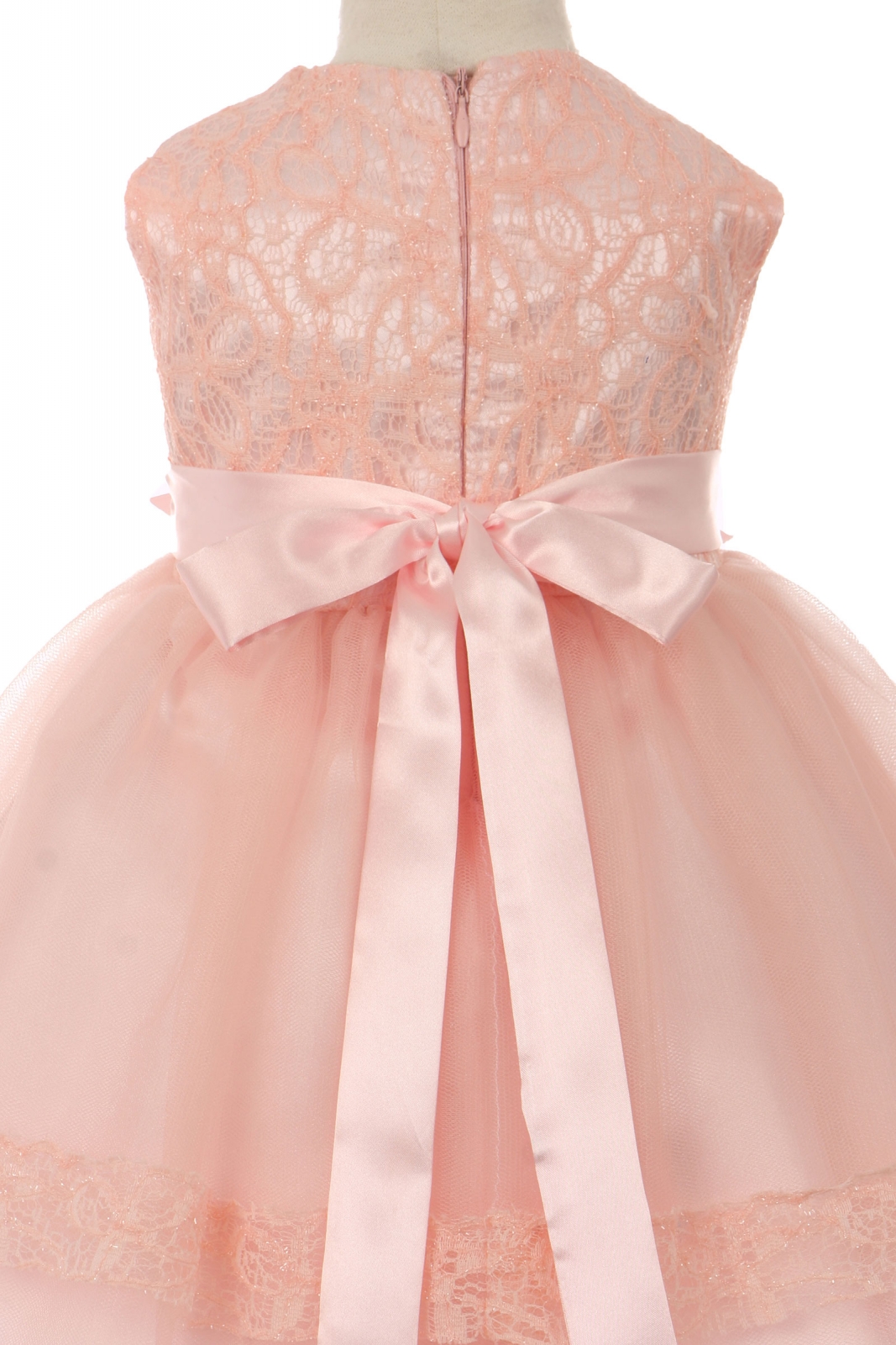 Girls Dress Style 0621918 Ankle Length Hand Made Flower Round A-line Dress in Choice of Colour