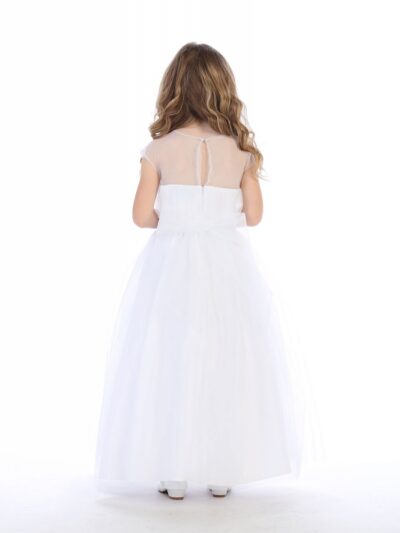 Girls Dress Style 062218 White Floor-length Lace   Dress in Choice of Colour