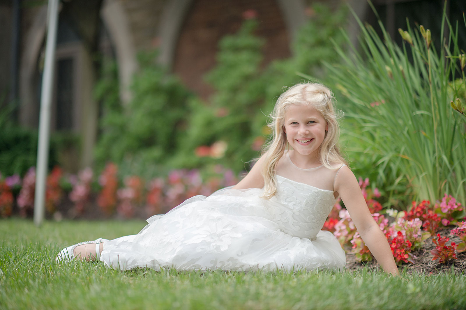 Girls Dress Style 0622218 Ivory Ankle Length Beading Bateau A-line Dress in Choice of Colour
