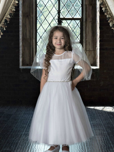 Girls Dress Style 0623718 Ivory Ankle Length Beading Round A-line Dress in Choice of Colour
