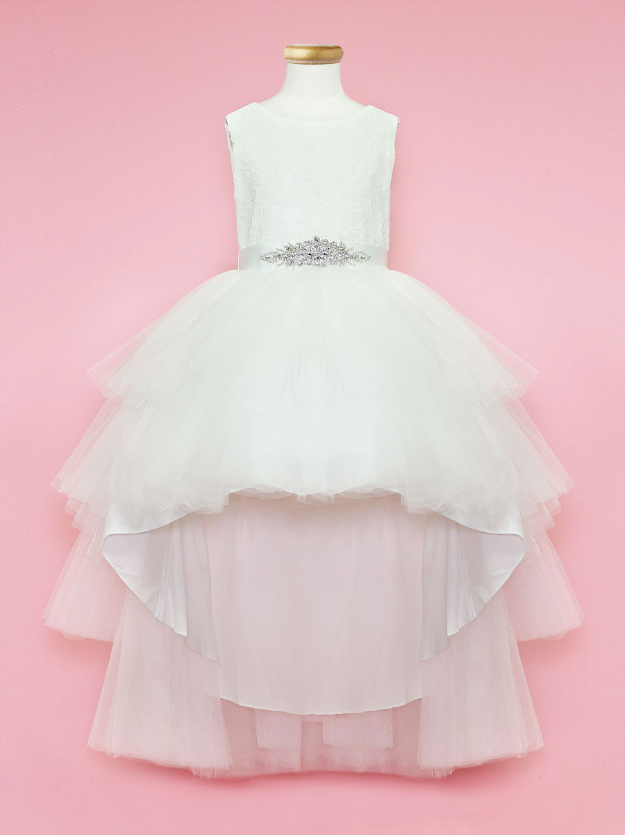 Girls Dress Style 0624218 Ivory Ankle Length Beading Bateau A-line Dress in Choice of Colour