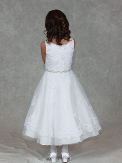 Girls Dress Style 0624418 Ivory Ankle Length Lace , Beading , Tiered Bateau A-line Dress in Choice of Colour Girls Dress Style 0624418 Ivory Ankle Length Lace , Beading , Tiered Bateau A-line Dress in Choice of Colour