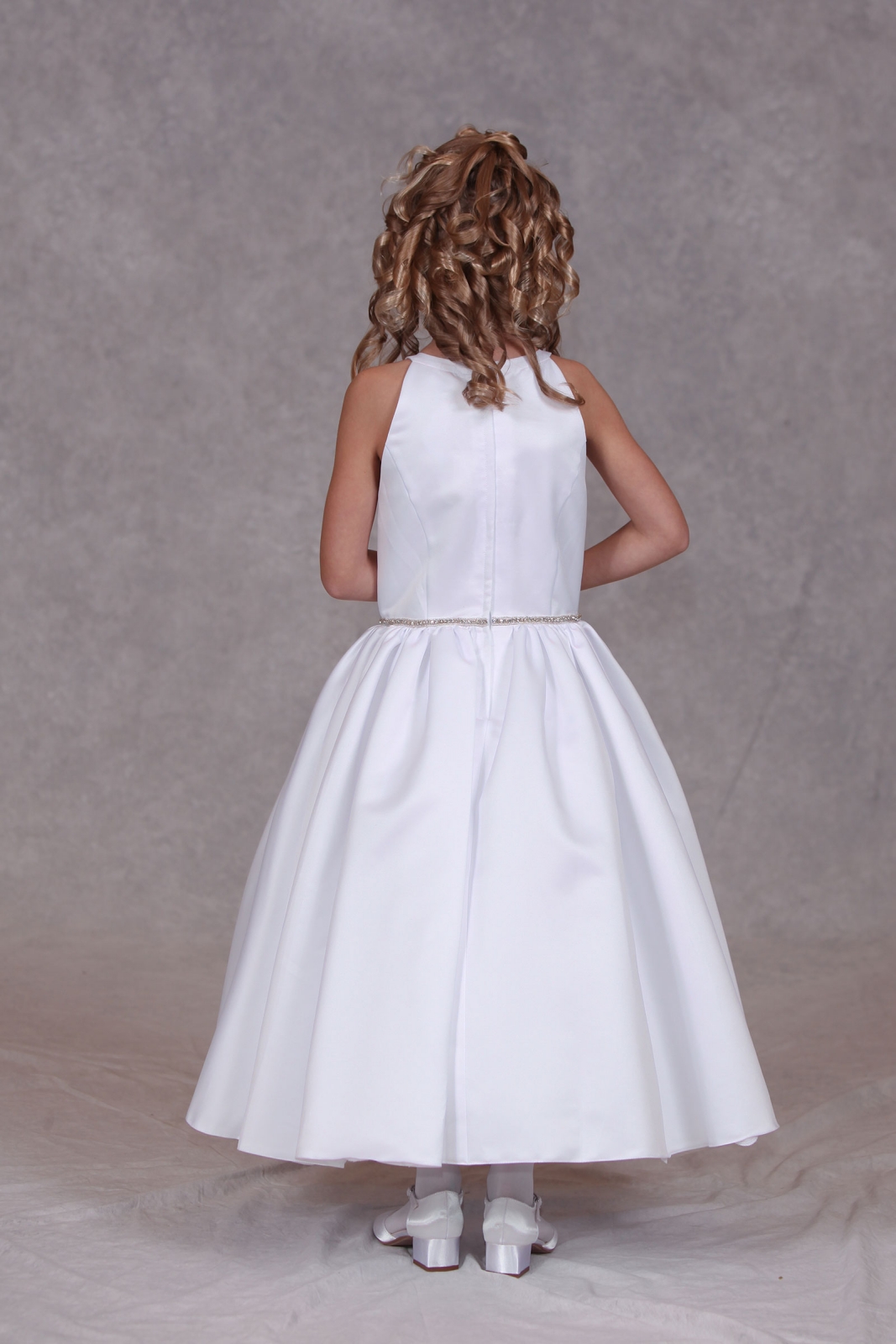 Girls Dress Style 0624618 Ivory Ankle Length Beading Round A-line Dress in Choice of Colour