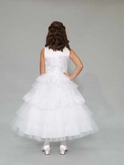 Girls Dress Style 0625018 Ivory Ankle Length Lace , Beading , Tiered Bateau A-line Dress in Choice of Colour Girls Dress Style 0625018 Ivory Ankle Length Lace , Beading , Tiered Bateau A-line Dress in Choice of Colour