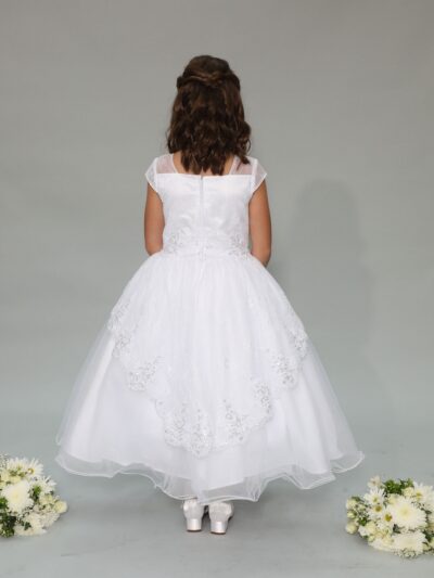 Girls Dress Style 0626018 Ivory Floor-length Lace , Beading sweetheart Ball Gown Dress in Choice of Colour
