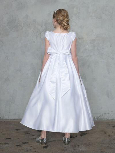 Girls Dress Style 0626918 Ivory Ankle Length Belt Bateau A-line Dress in Choice of Colour Girls Dress Style 0626918 Ivory Ankle Length Belt Bateau A-line Dress in Choice of Colour