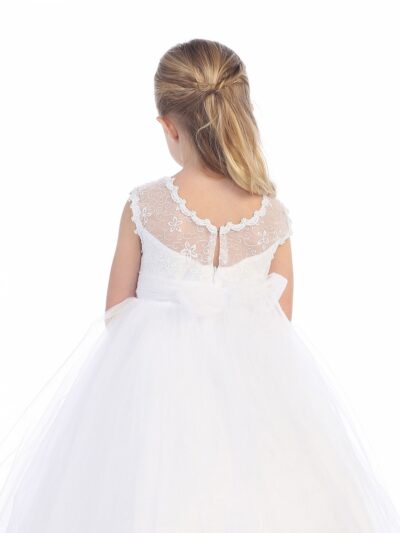 Girls Dress Style 064418 White Ankle Length Beading Bateau A-line Dress in Choice of Colour Girls Dress Style 064418 White Ankle Length Beading Bateau A-line Dress in Choice of Colour